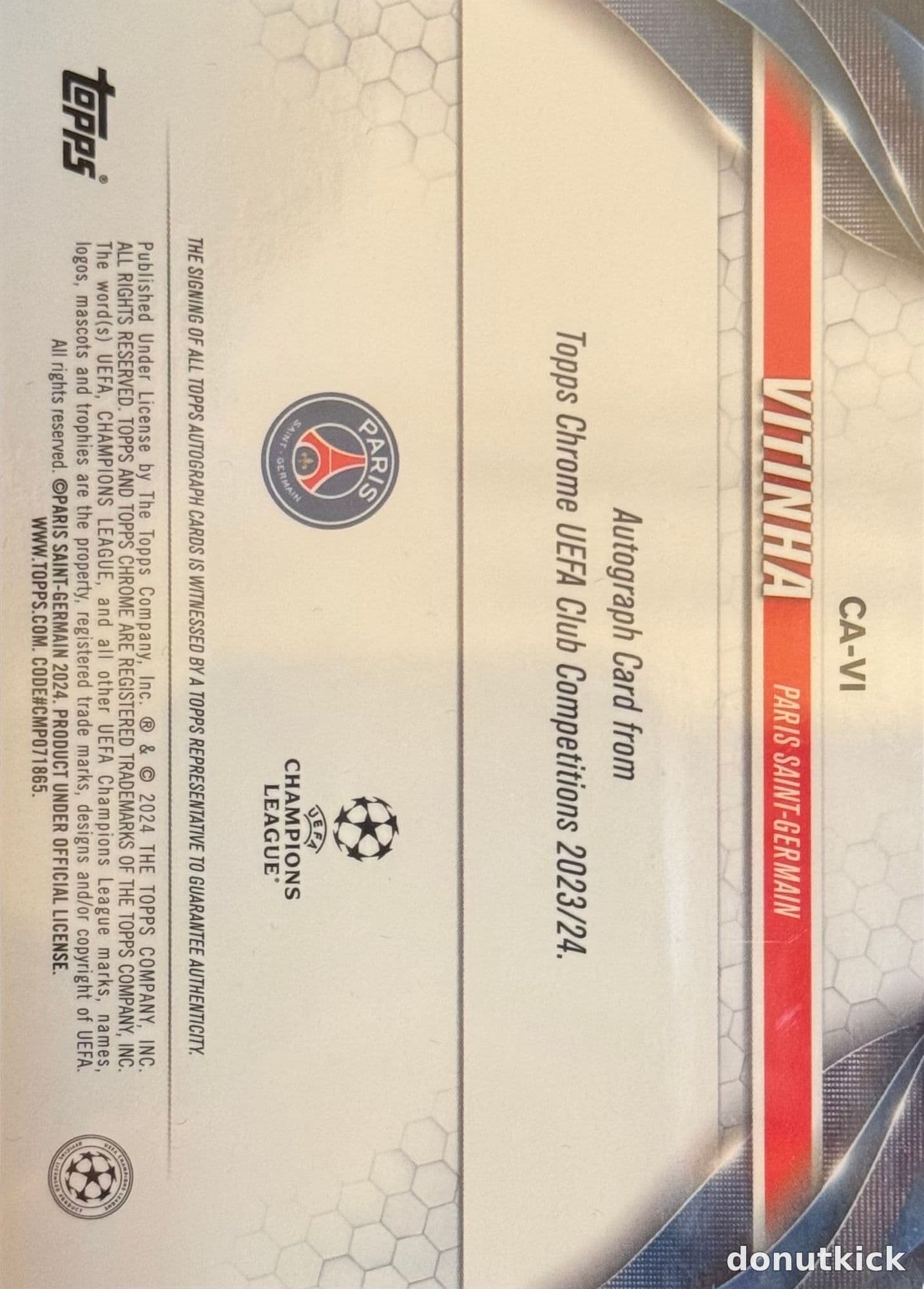 2023-24 Topps Chrome UEFA Club Competitions