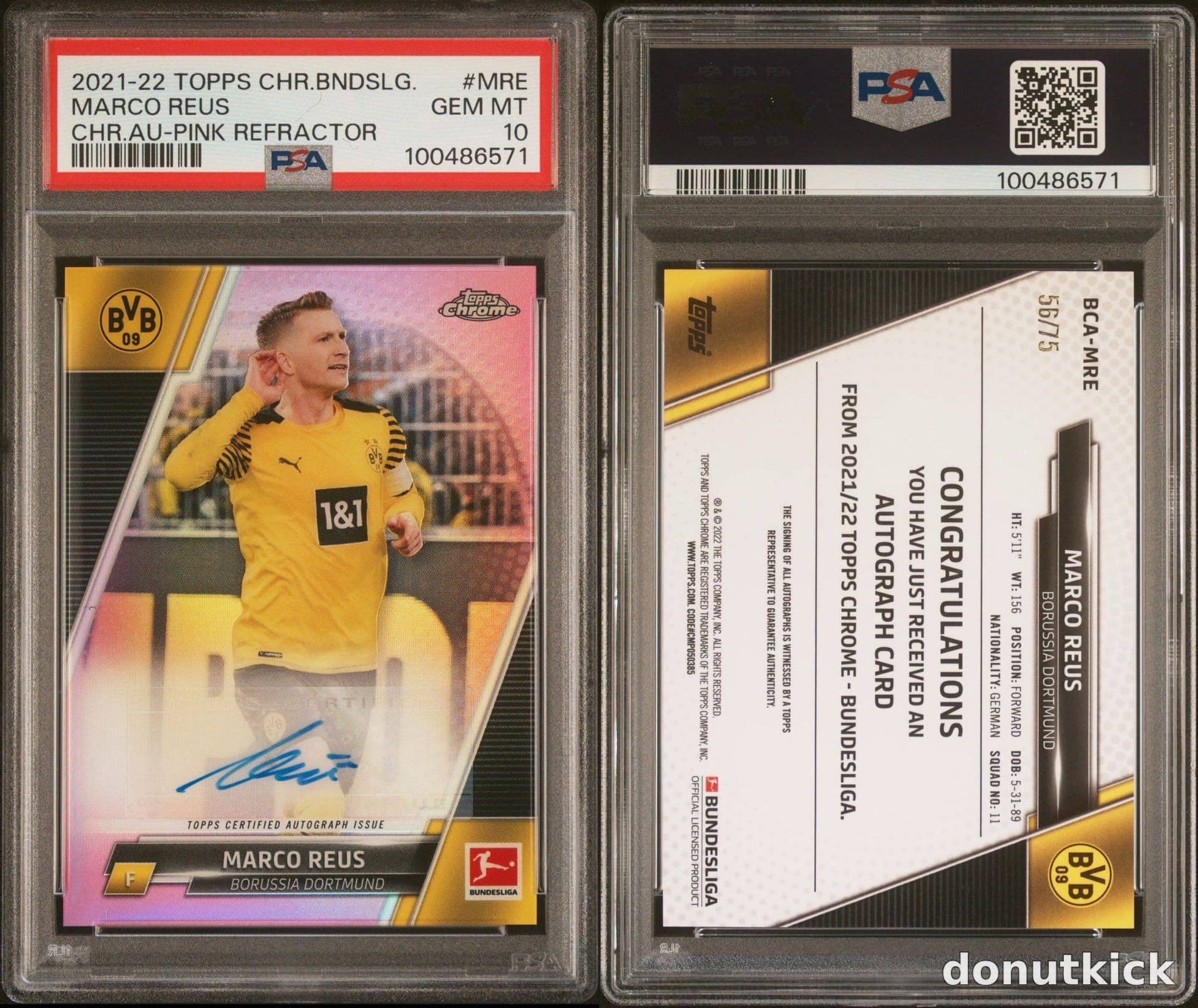 2021 TOPPS CHROME BUNDESLIGA CHROME AUTOGRAPHS | PINK REFRACTOR